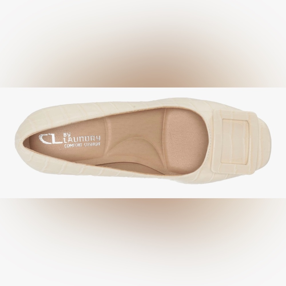 Chinese Laundry Big Ben Ivory Croc Pumps with Comfort Cushion - Picture 5 of 12